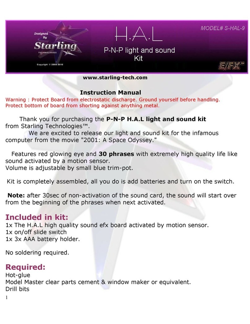 Starling Technologies S-HAL-9 instruction manual