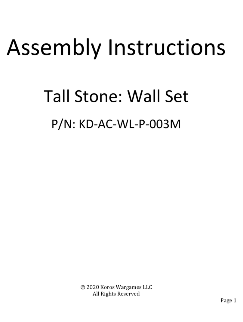 Koros Wargames KD-AC-WL-P-003M User manual