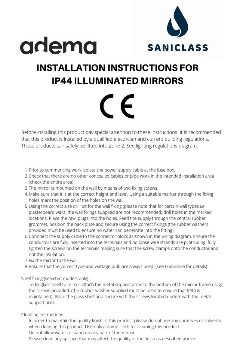 Saniclass Adema Lonato installation instructions