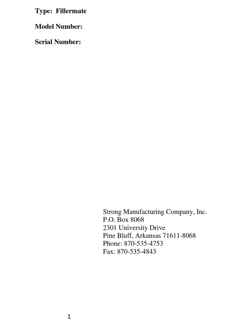 Strong Manufacturing FillerMate owner's manual