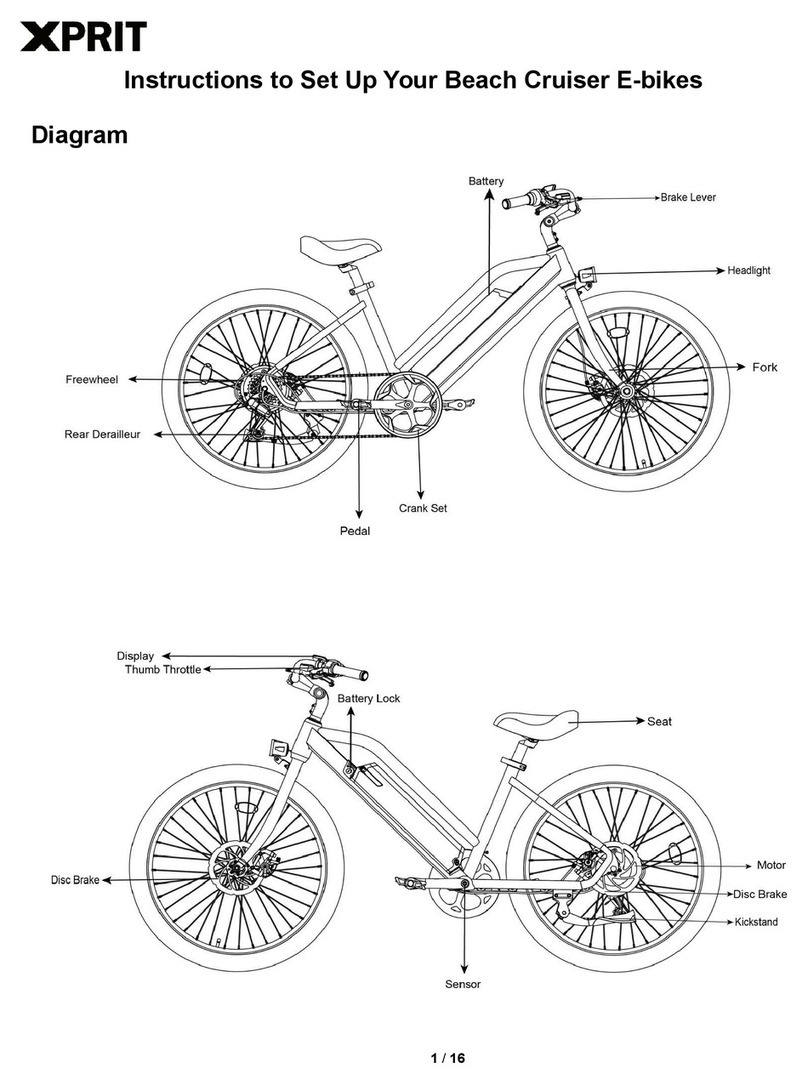 XPRIT Beach Cruiser instructions