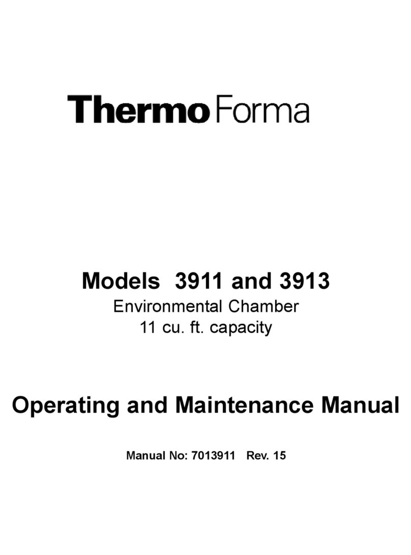 Thermo Forma 3911 Operating and maintenance manual