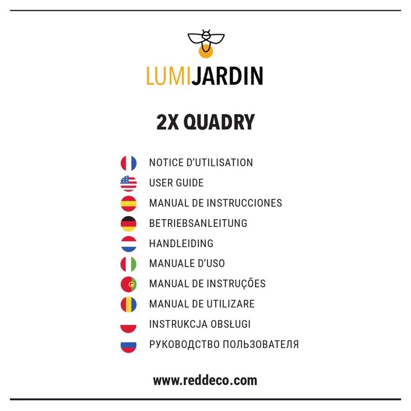 reddeco LUMIJARDIN user guide