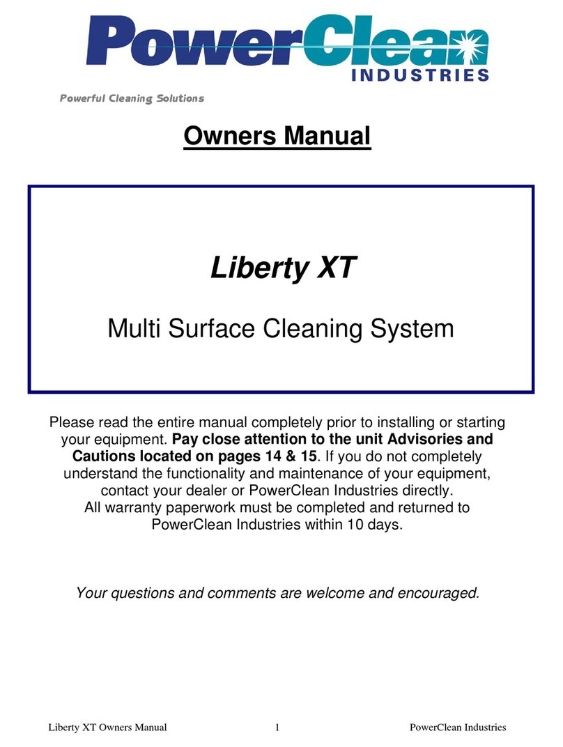 PowerClean Liberty XT owner's manual