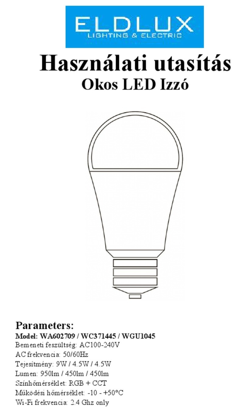 ELDLUX WA602709 User manual