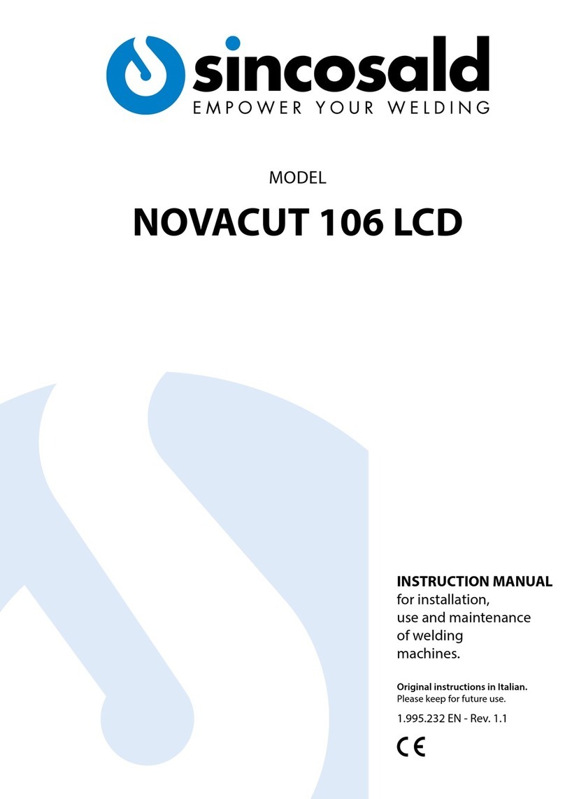 SincoSald NOVACUT 106 LCD User manual