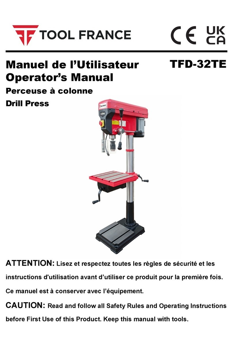 TOOL FRANCE TFD-32TE Operator's manual