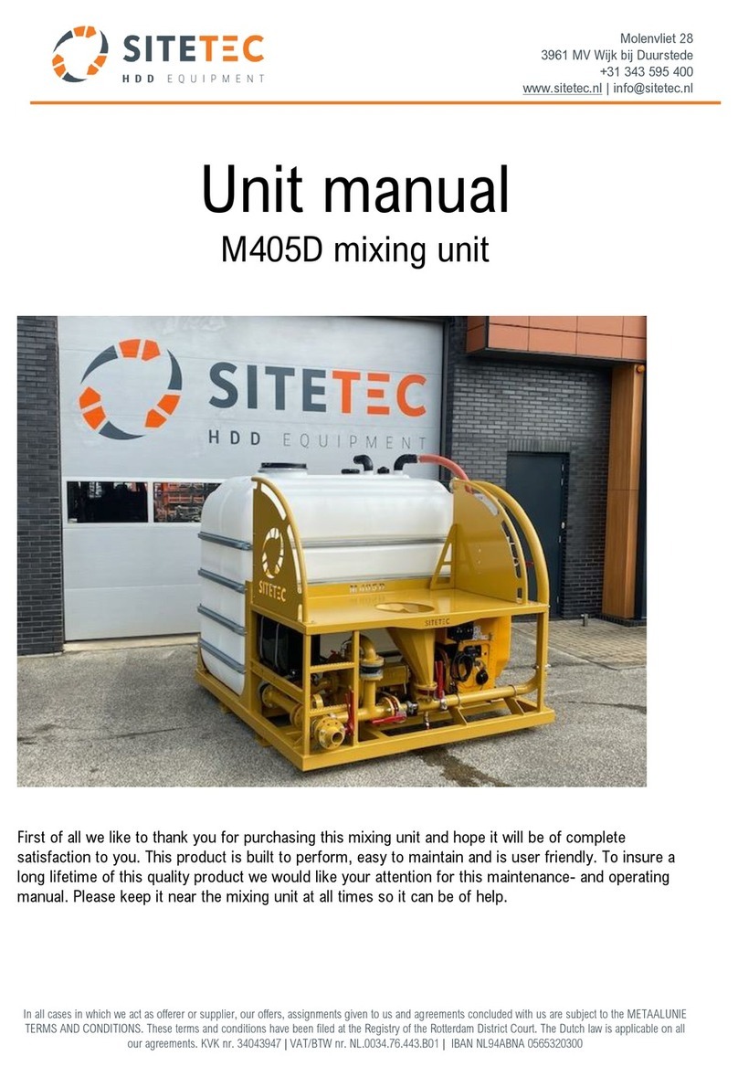 SITETEC M405D manual