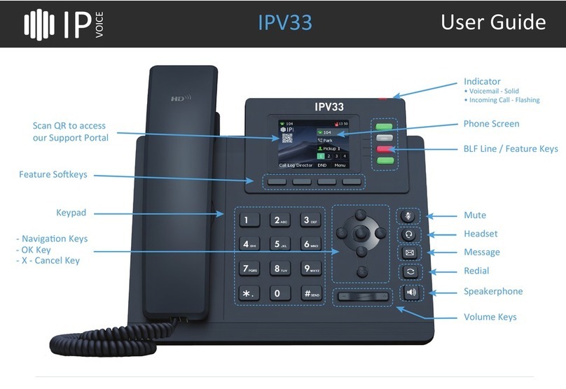 IP VOICE IPV33 user guide