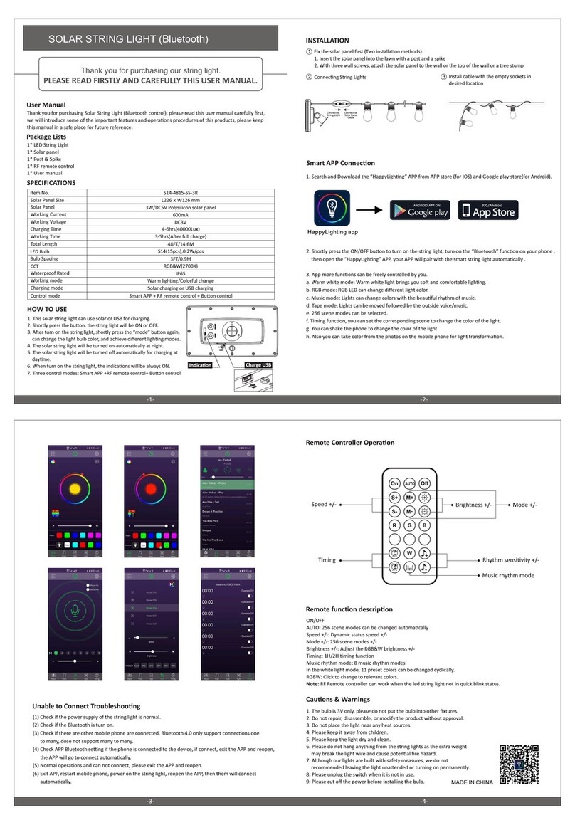 Haoyang Lighting S14-4815-SS-3R user manual Haoyang Lighting S14-4815-SS-3R user manual