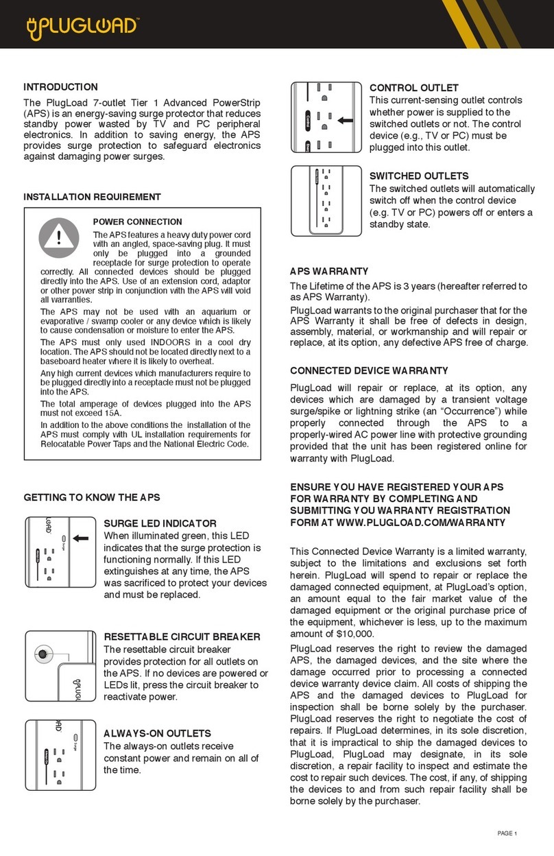 Plugload PL07 quick start guide