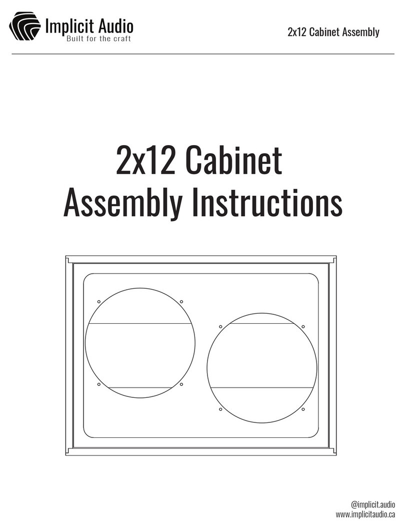 Implicit Audio 2x12 Cabinet User manual