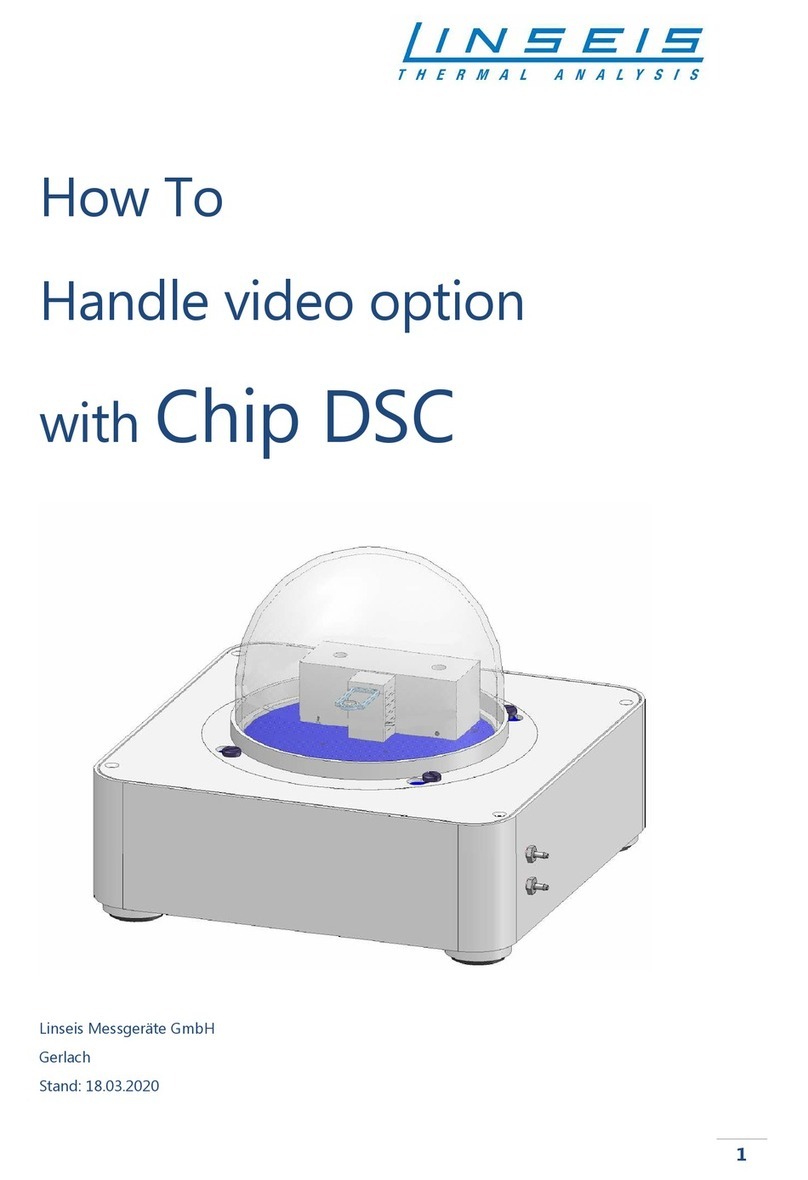 Linseis Chip DSC Installation and user guide