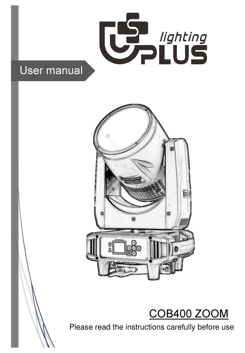 Uplus Lighting COB400 ZOOM user manual Uplus Lighting COB400 ZOOM user manual