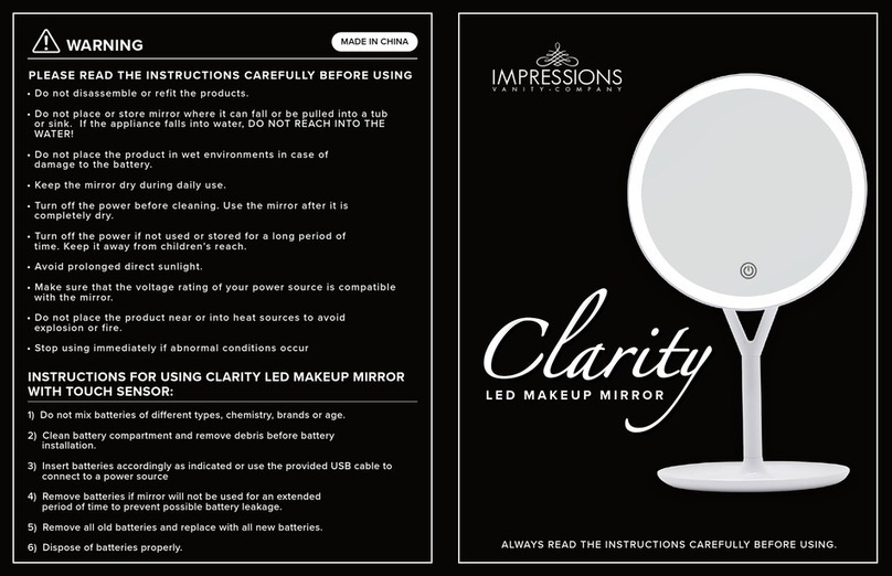 IMPRESSIONS Clarity instructions