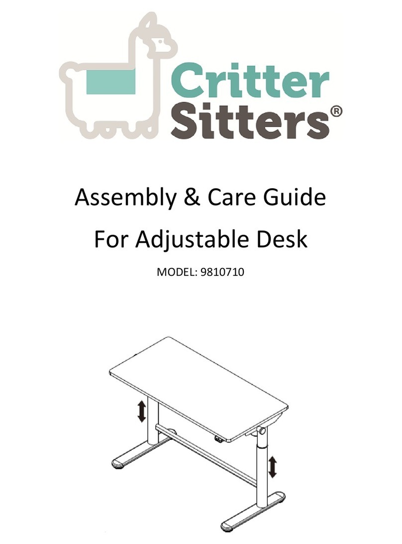 critter sitters 9810710 ASSEMBLY  & CARE GUIDE