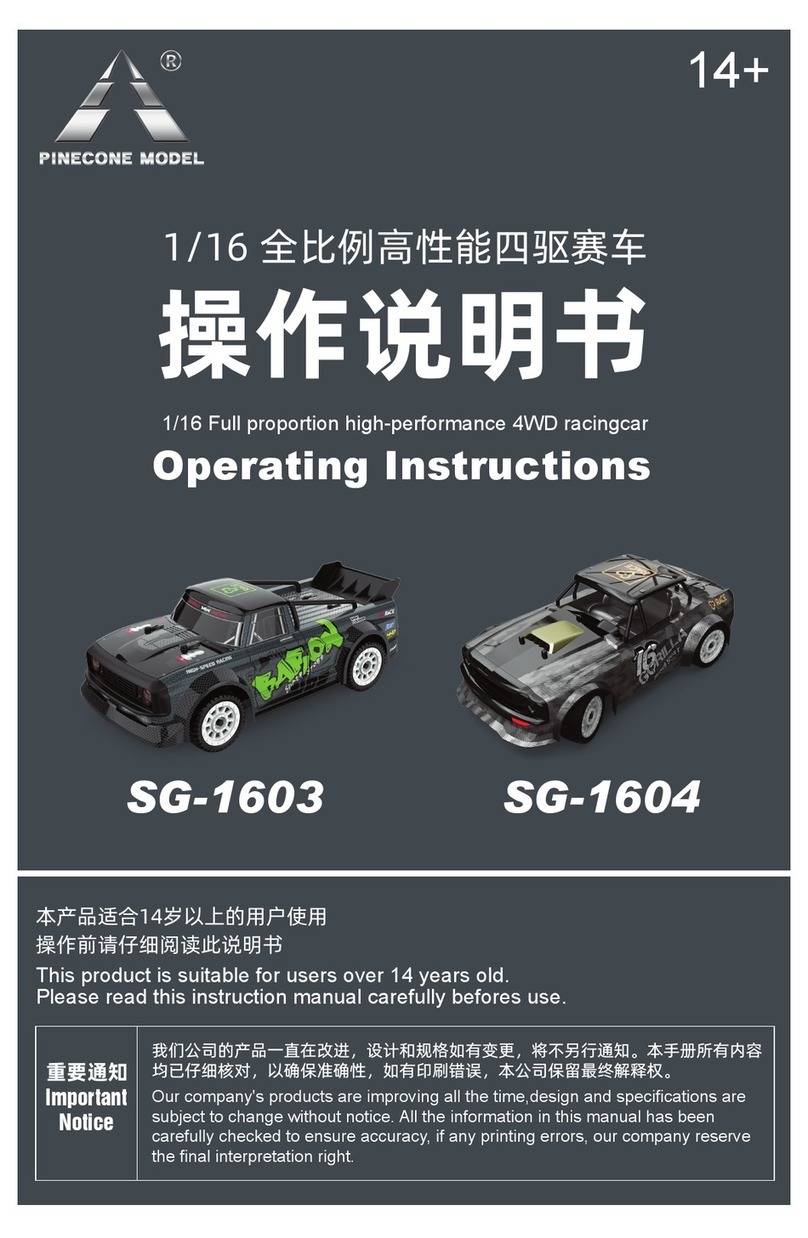 Pinecone Model SG-1603 operating instructions