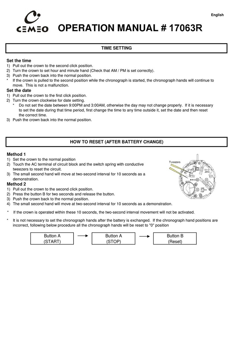 cemeo 17063R Operation manual