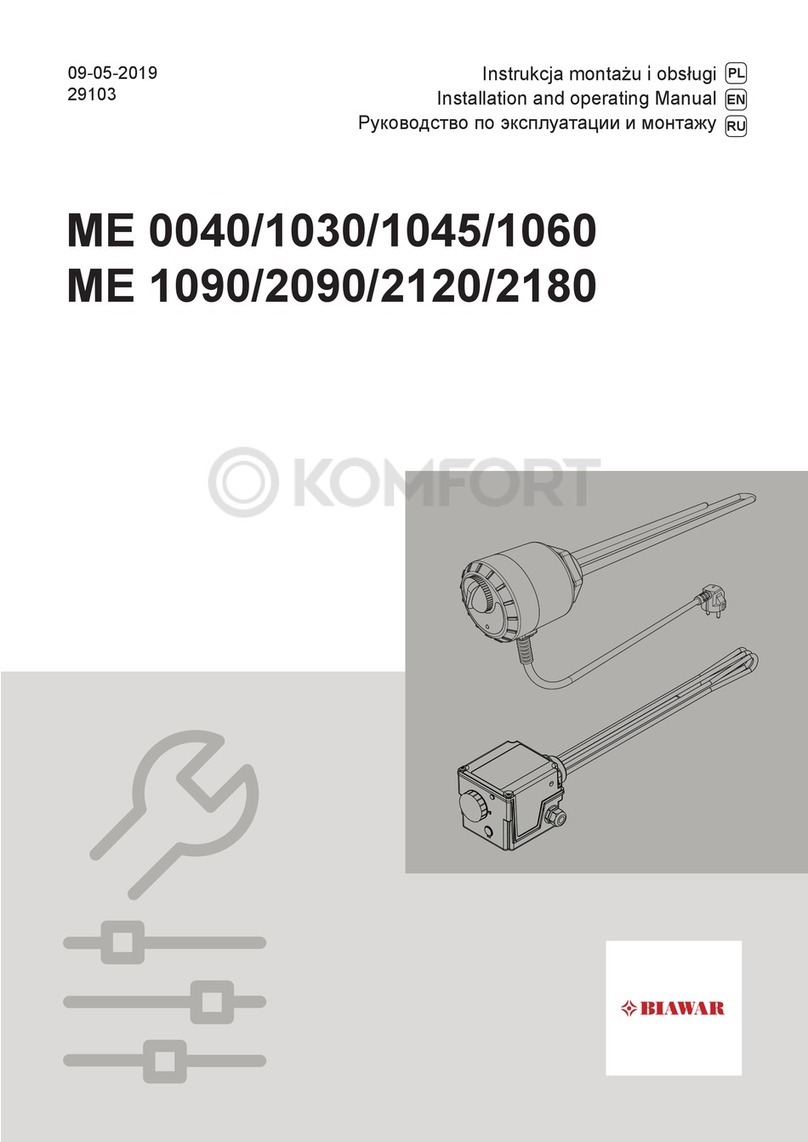 biawar ME 0040 Installation and operating manual