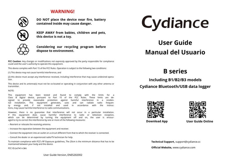 Cydiance B Series user guide