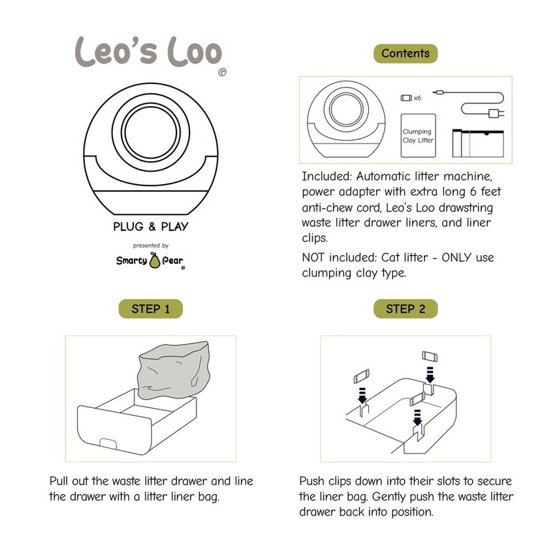 Smarty Pear Leo's Loo LLA-WH User manual