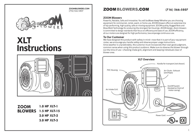 ZOOM Blowers XLT instructions