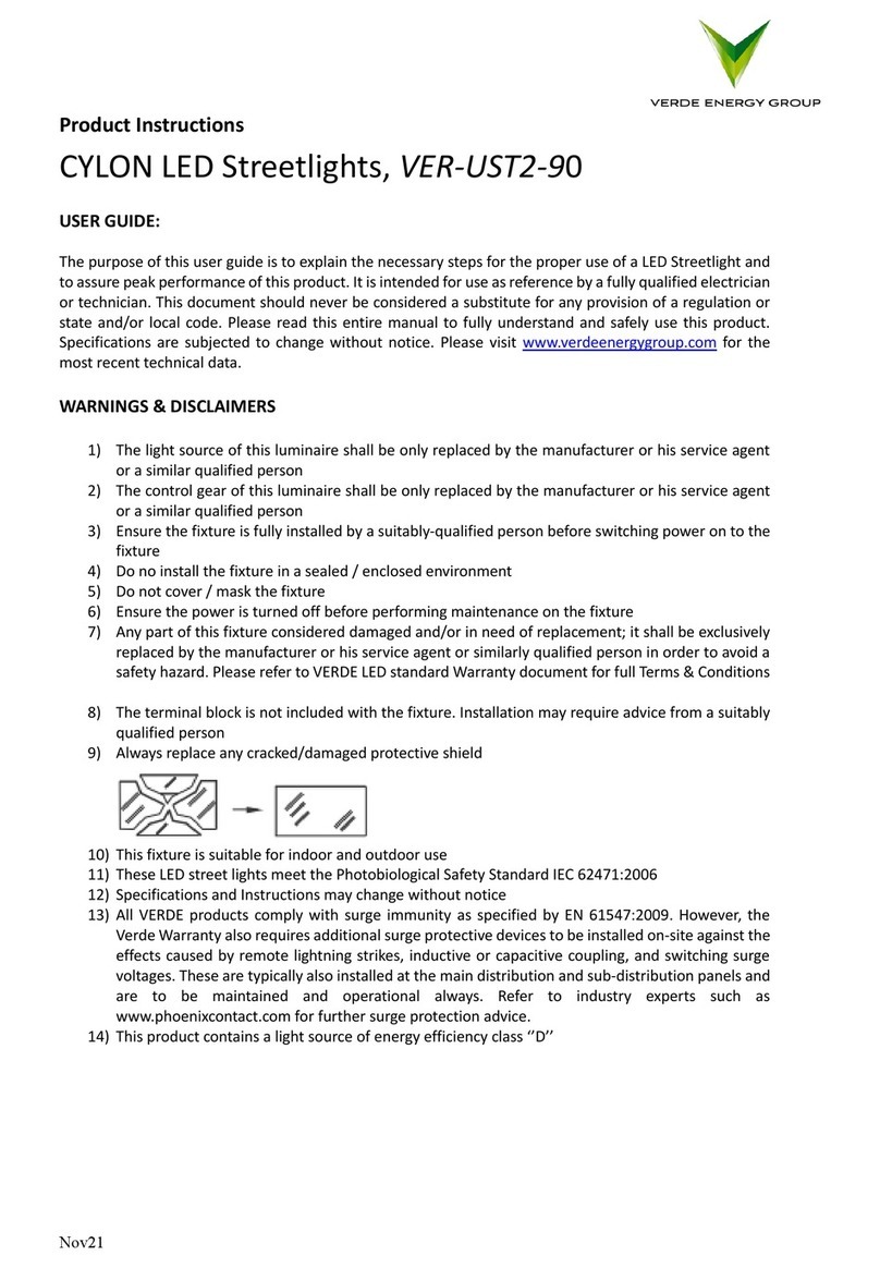 Verde Energy Group VER-UST2-90 Product instructions Verde Energy Group VER-UST2-90 Product instructions