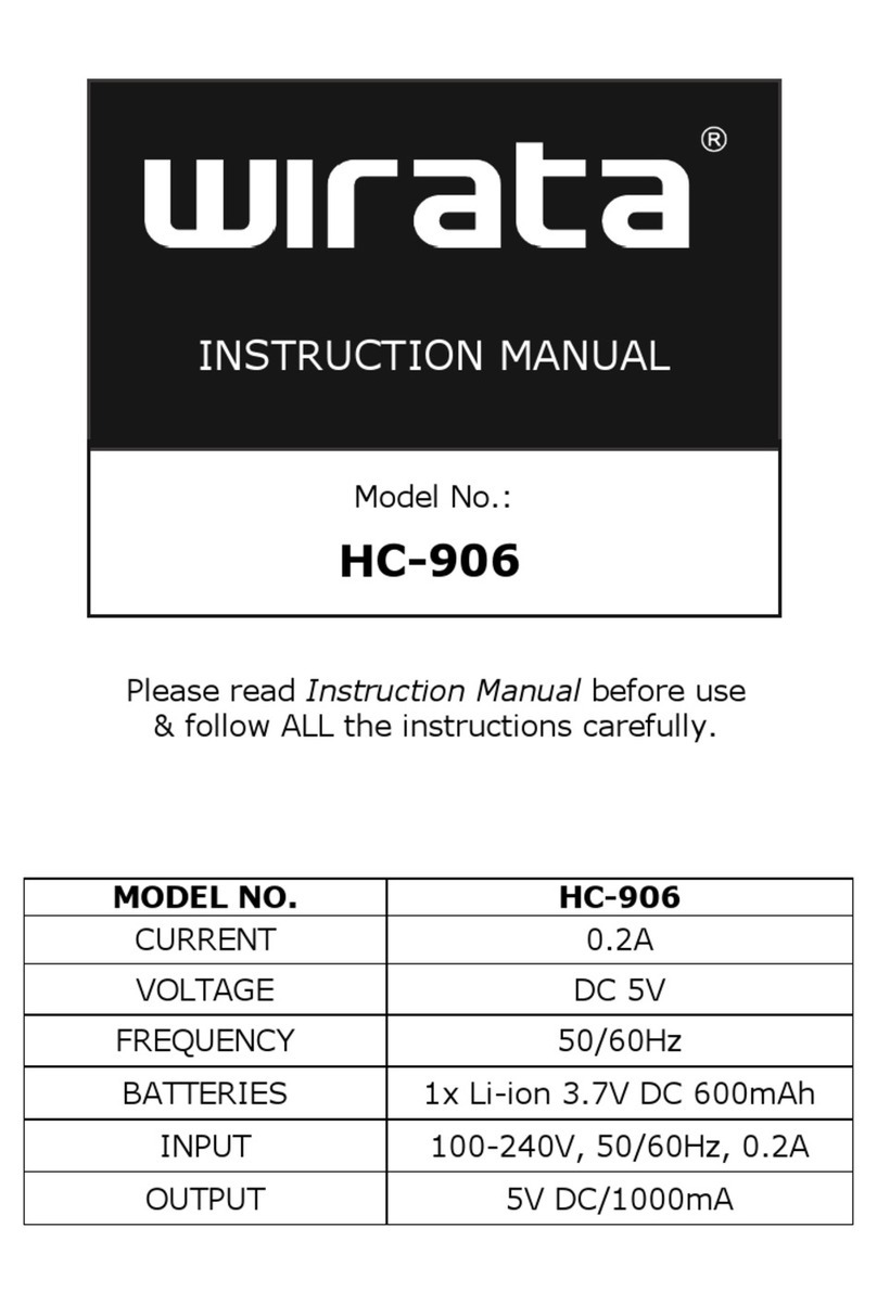 Wirata HC-906 instruction manual
