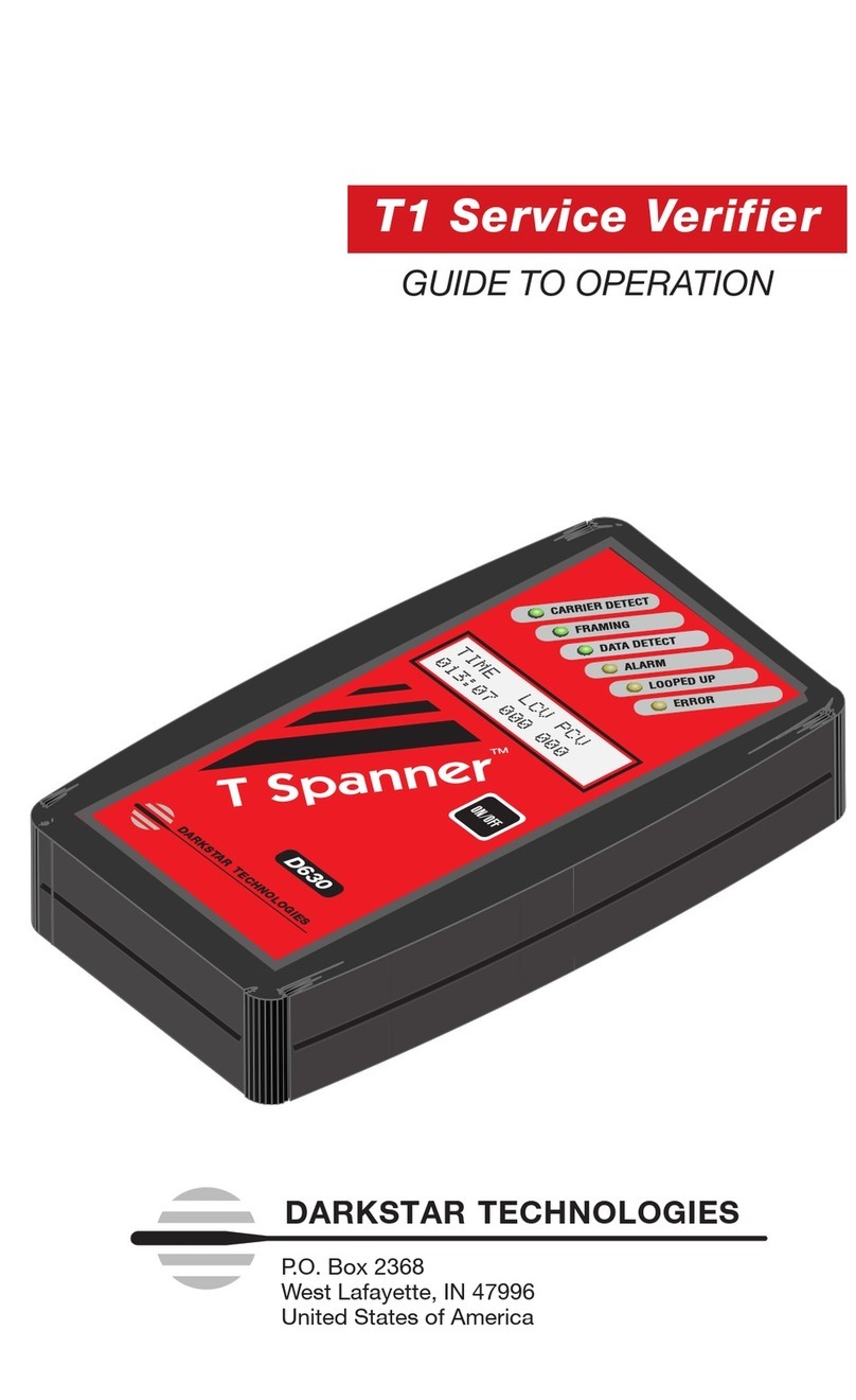 DARKSTAR TECHNOLOGIES T Spanner T1 Guide to Operation
