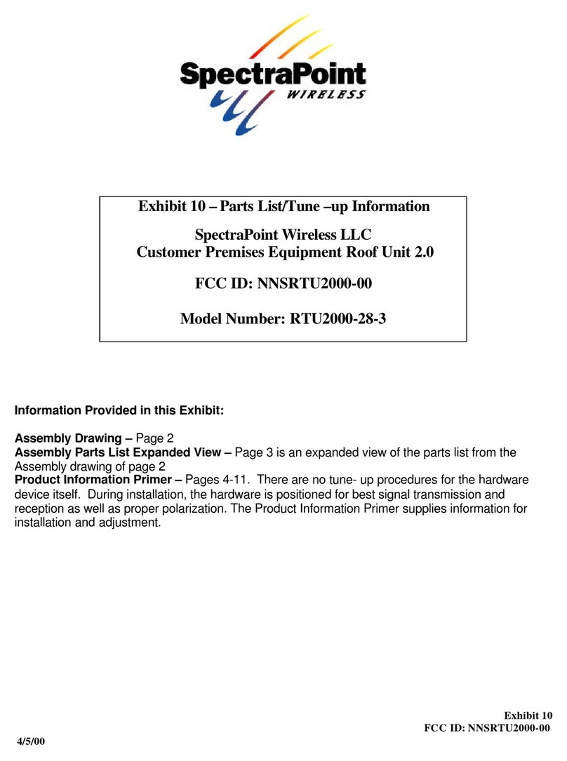 SpectraPoint 2000 Product information