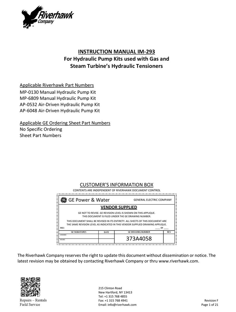 riverhawk MP-0130 instruction manual