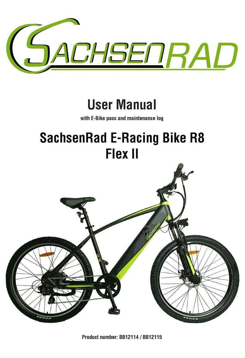 SachsenRad E-Racing Bike R8 Flex II User manual