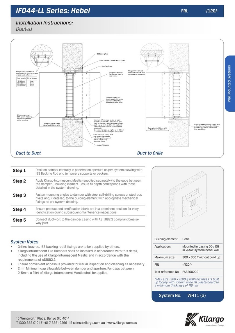 Kilargo IFD44-LL Series installation instructions