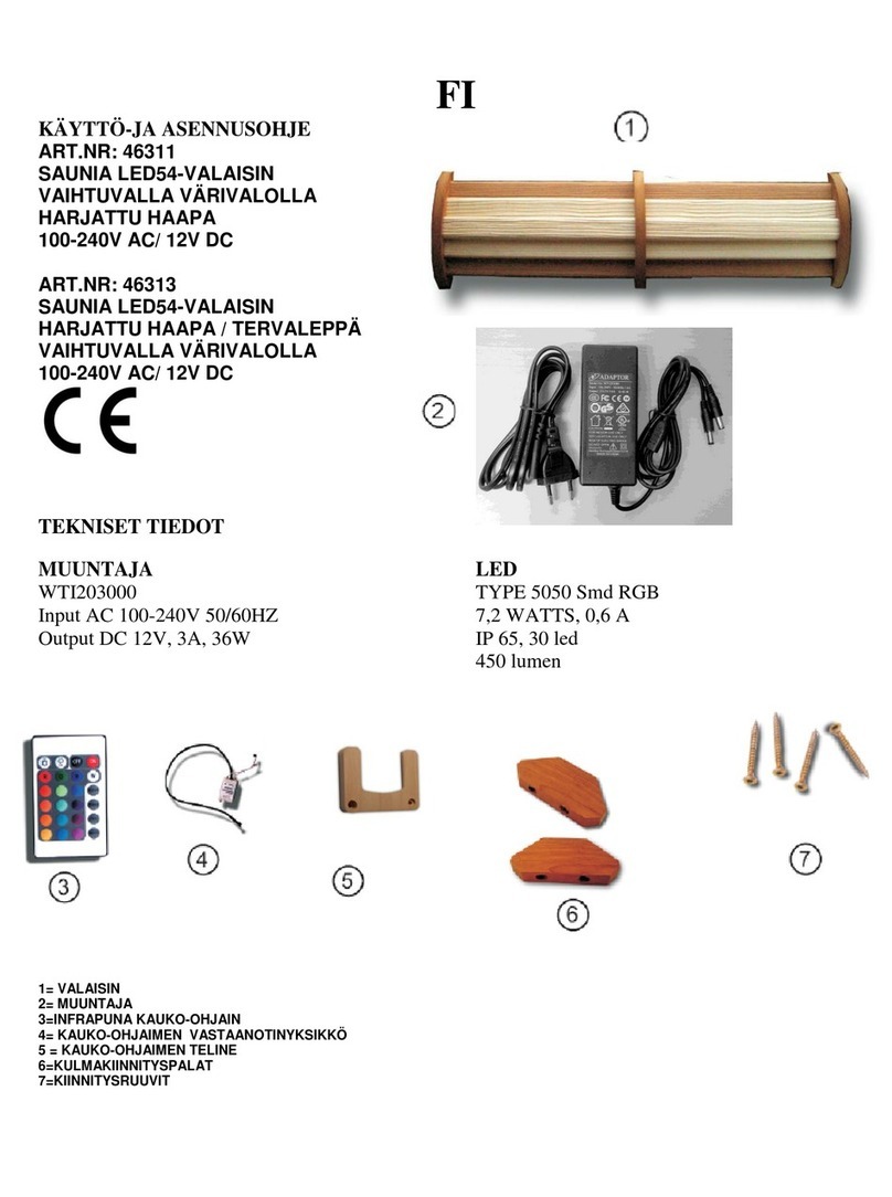 Nikkarien SAUNIA Installation and operation guide