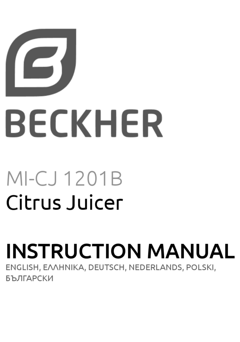 BECKHER MI-CJ 1201B instruction manual