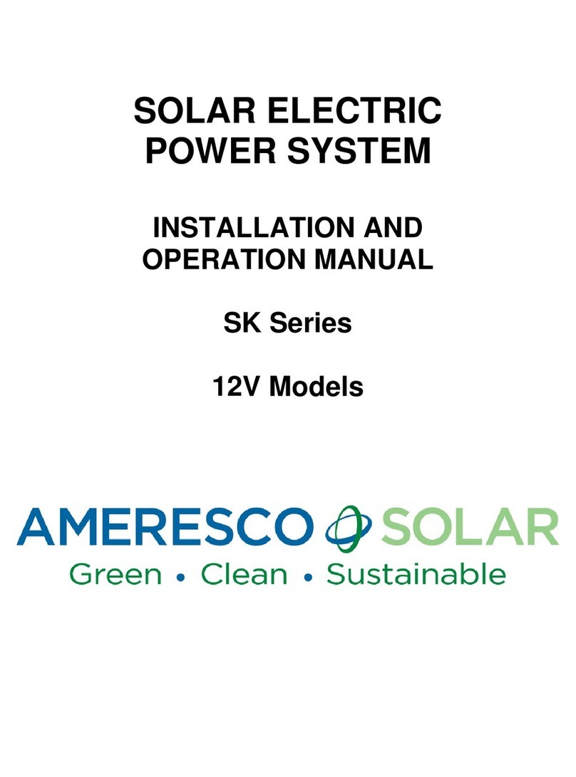 Ameresco Solar SK Series Installation and operation manual
