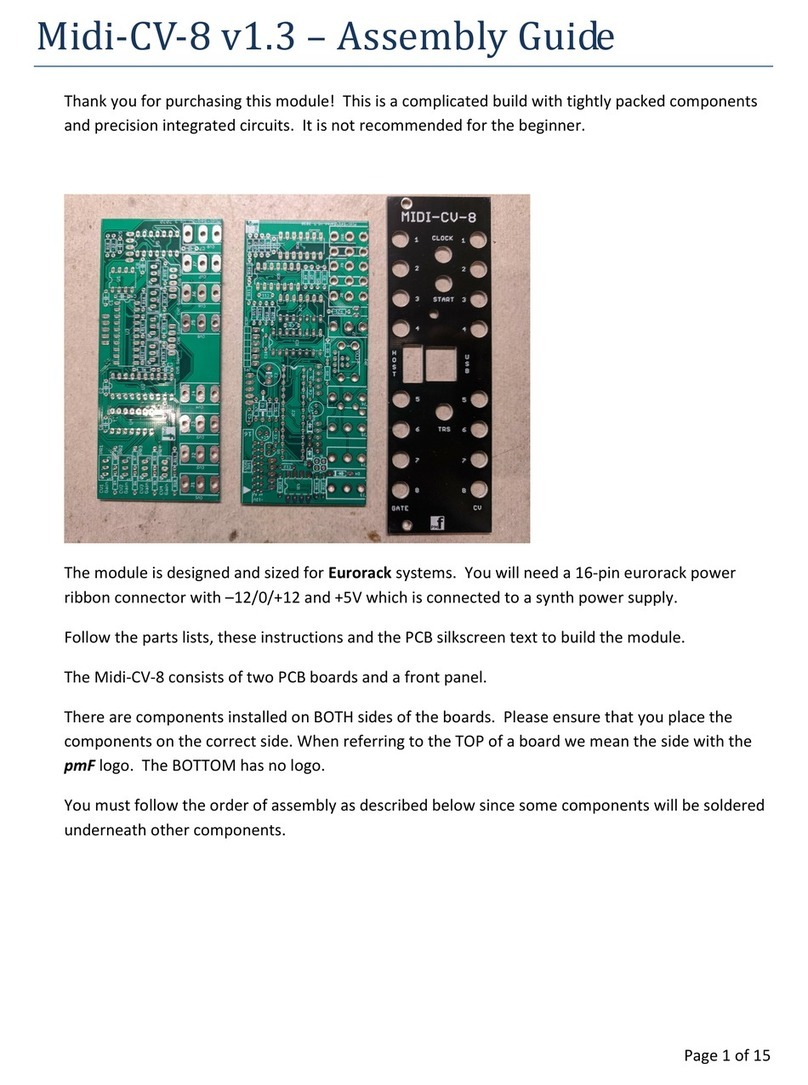 Personal Circuits Midi-CV-8 Assembly guide