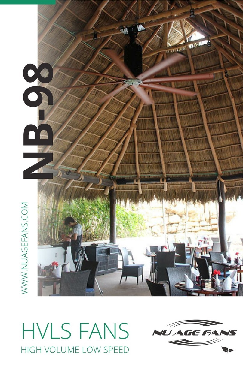 Nu Age Fans NB-98 manual