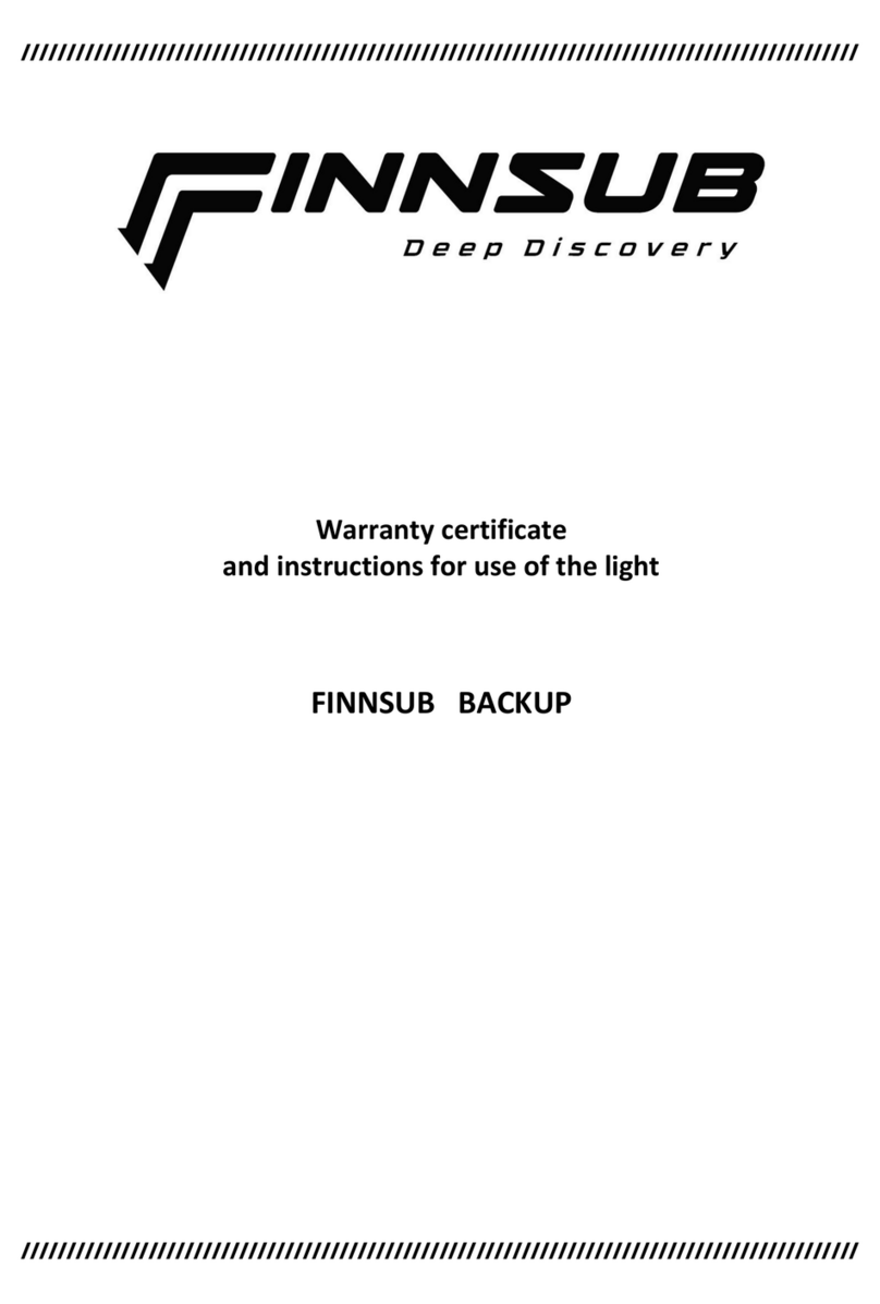 FINNSUB BACKUP Warranty certificate and instructions for use FINNSUB BACKUP Warranty certificate and instructions for use