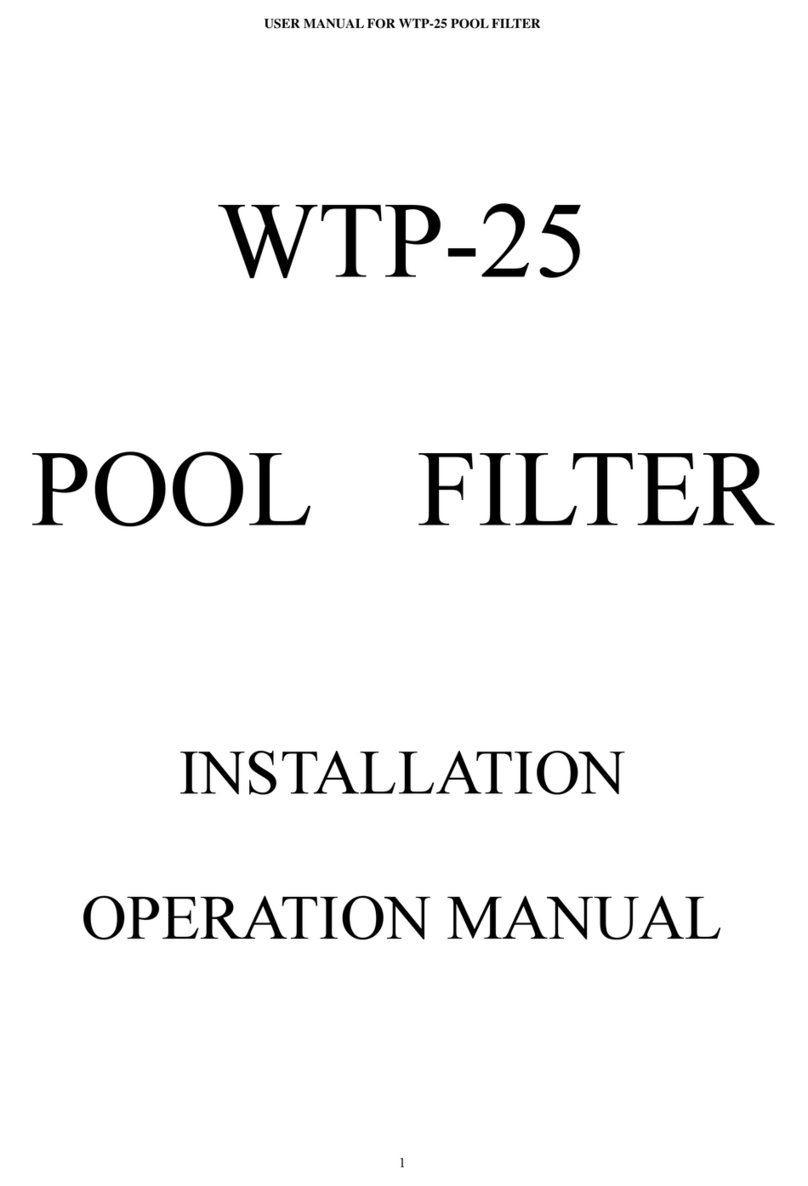 ananyapools WTP-25 Installation & operation manual