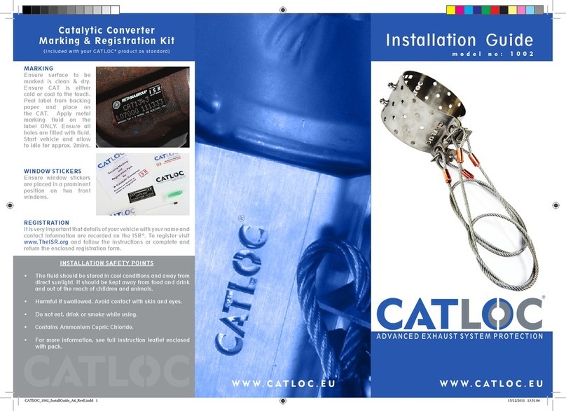 CATLOC 1002 User manual
