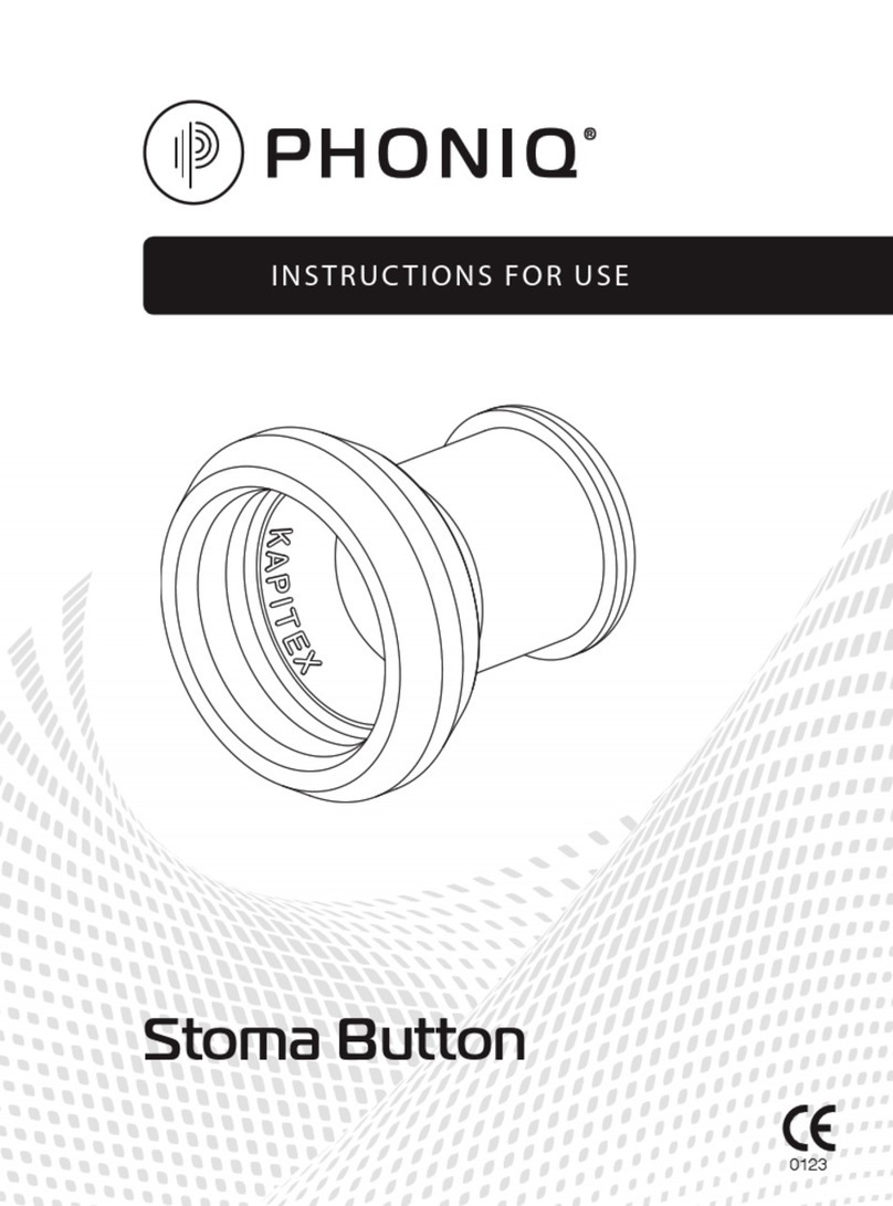 Kapitex Phoniq Stoma Button Instructions for use