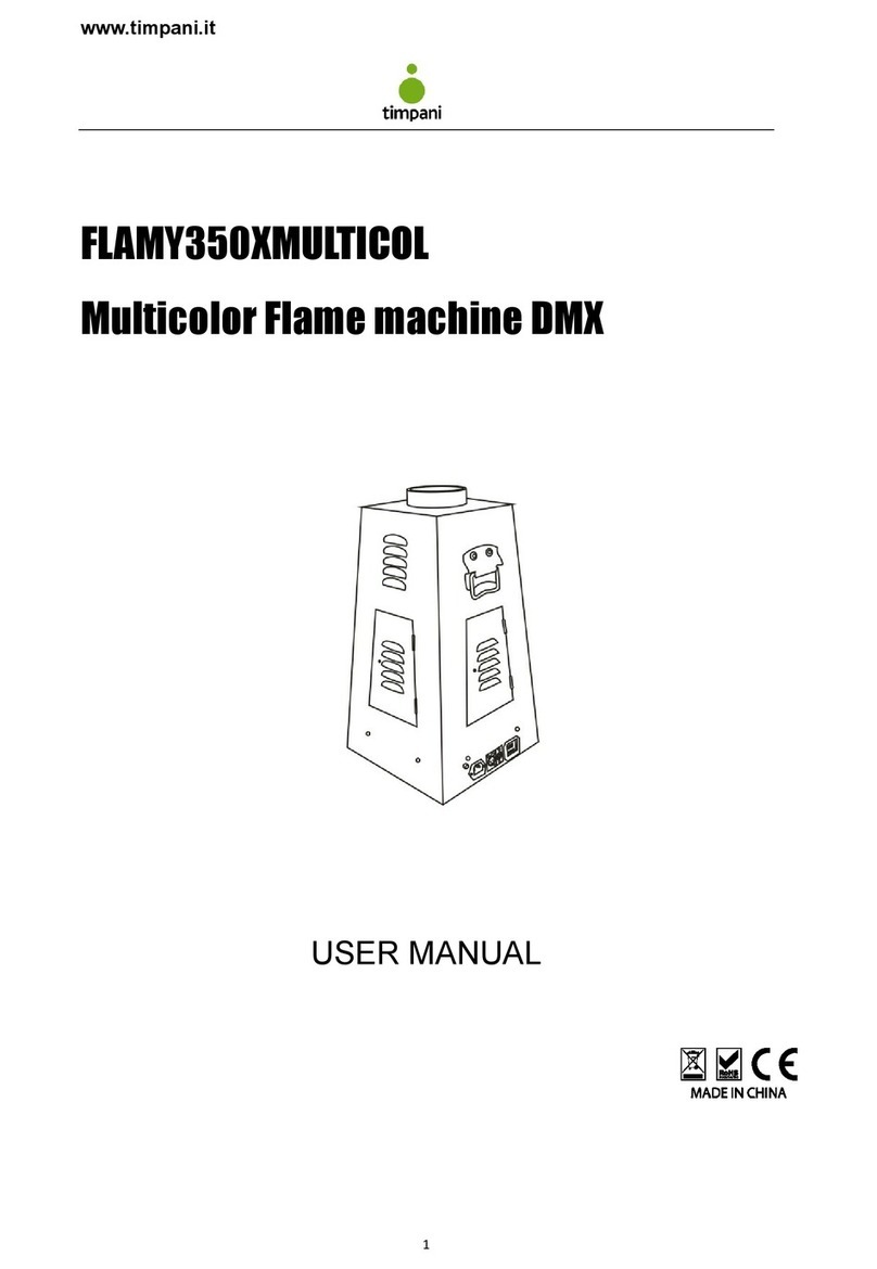 Timpani FLAMY350XMULTICOL user manual