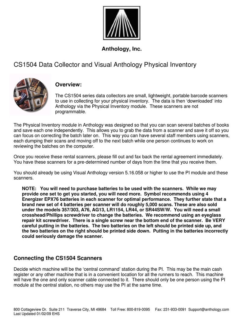 Anthology CS1504 Series quick start guide