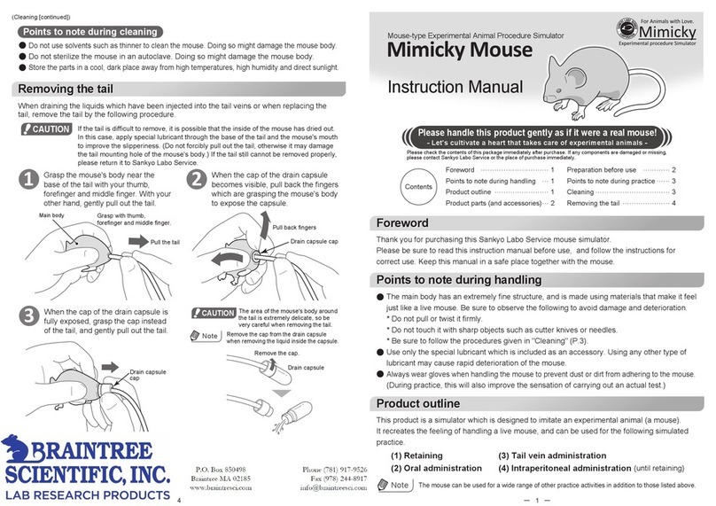 Braintree Scientific Mimicky Mouse instruction manual