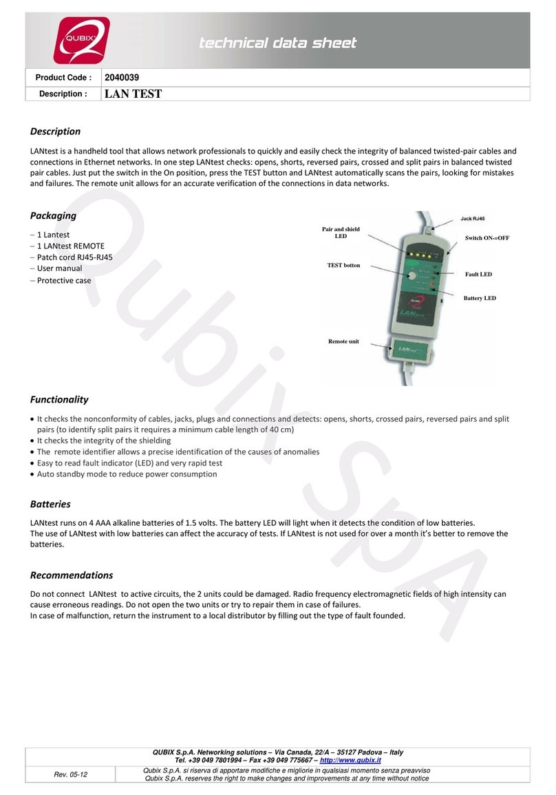 QUBIX 2040039 Technical data sheet