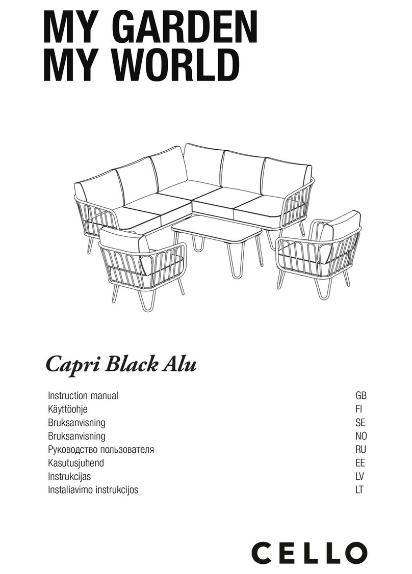 KESKO CELLO Capri Black Alu instruction manual
