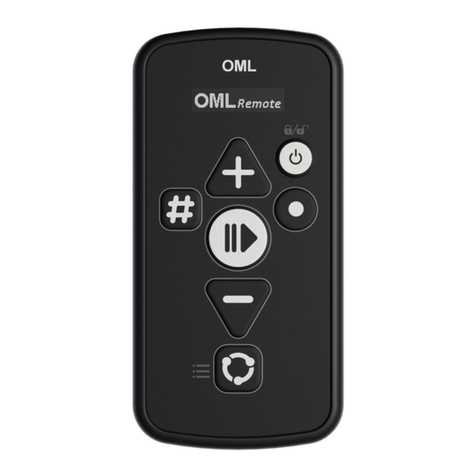 OML OML Remote Installation and user instruction manual