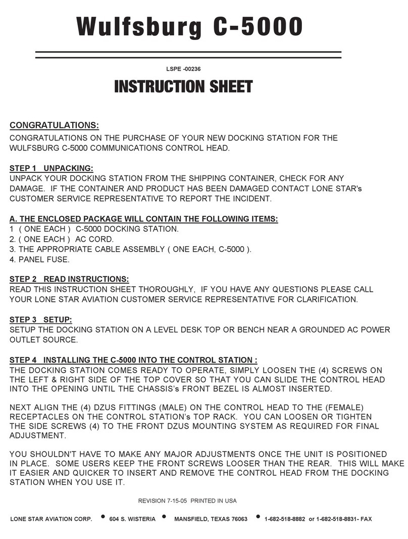 Lone Star Aviation Wulfsburg C-5000 instruction sheet