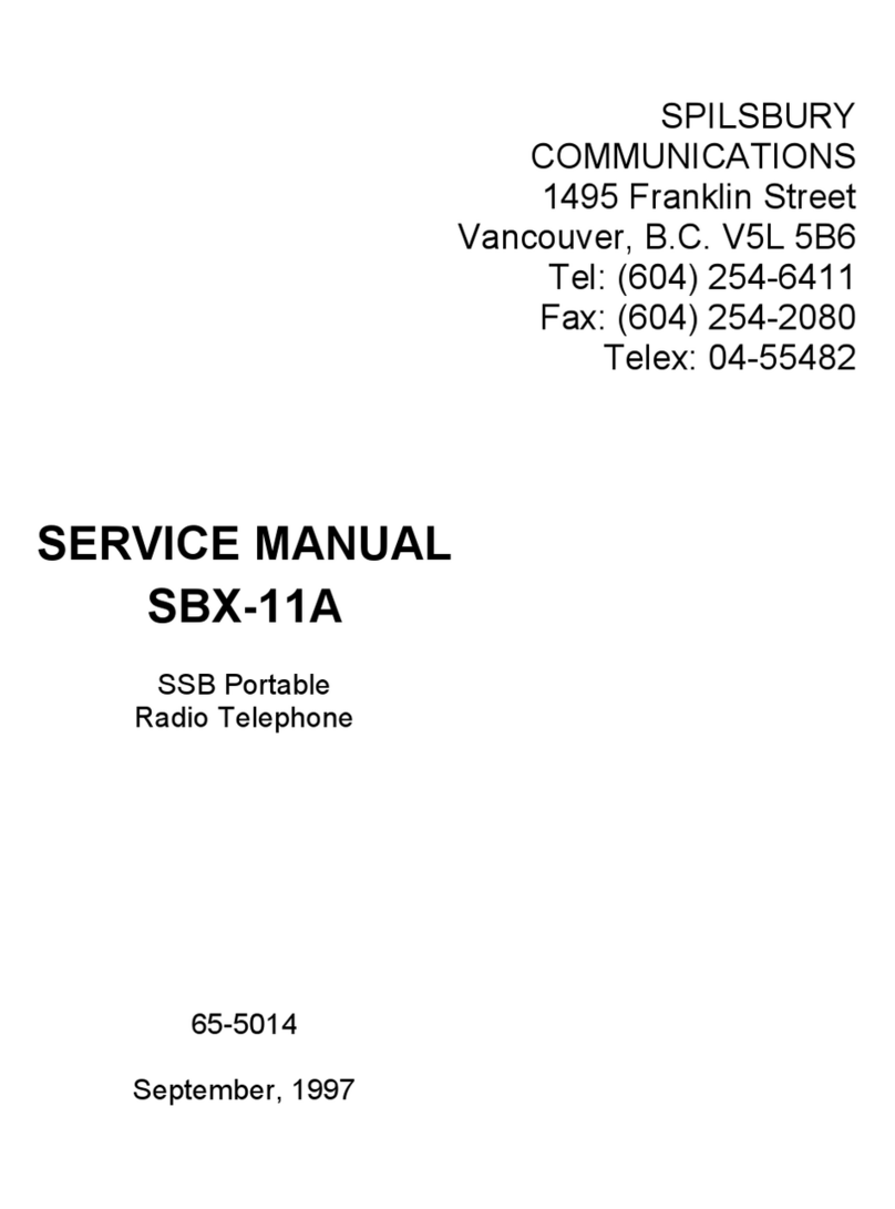 SPILSBURY SBX-11A Service manual